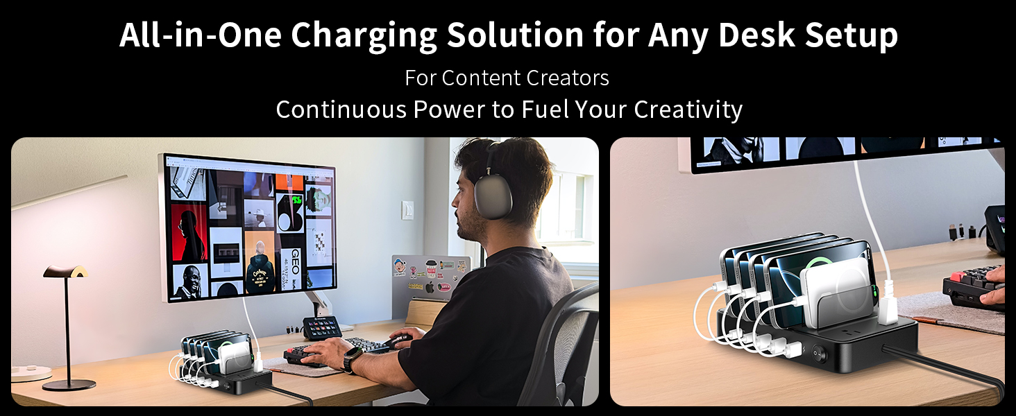 usb strip charging station