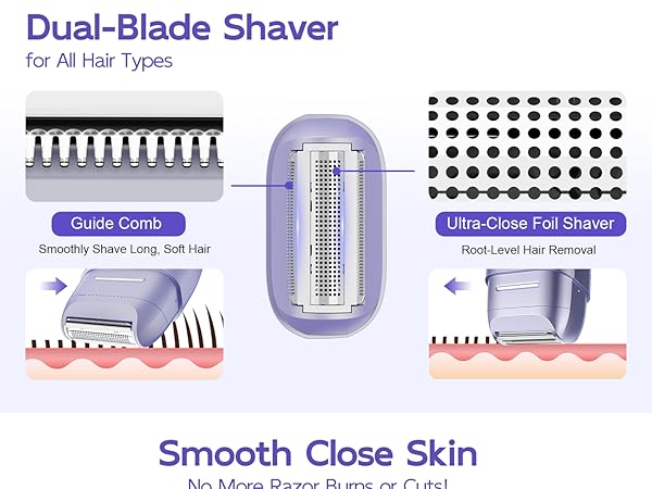 Lady shaver, womens electric razor &amp;amp; face shavers for women for gentle, smooth use
