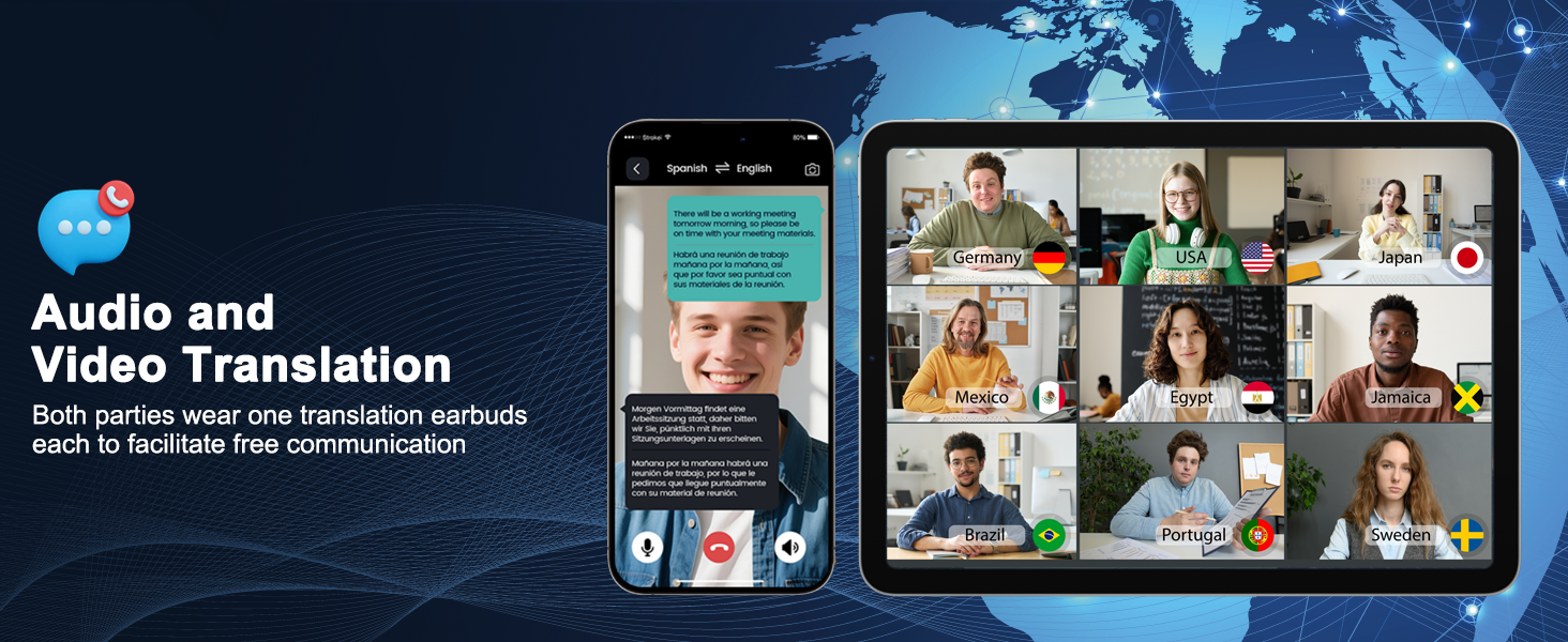 AI Translation Earbuds Real Time