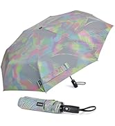 G4Free 46 Inch Reflective Travel Umbrella for Rain Large Windproof Auto Open Close Folding Compac...