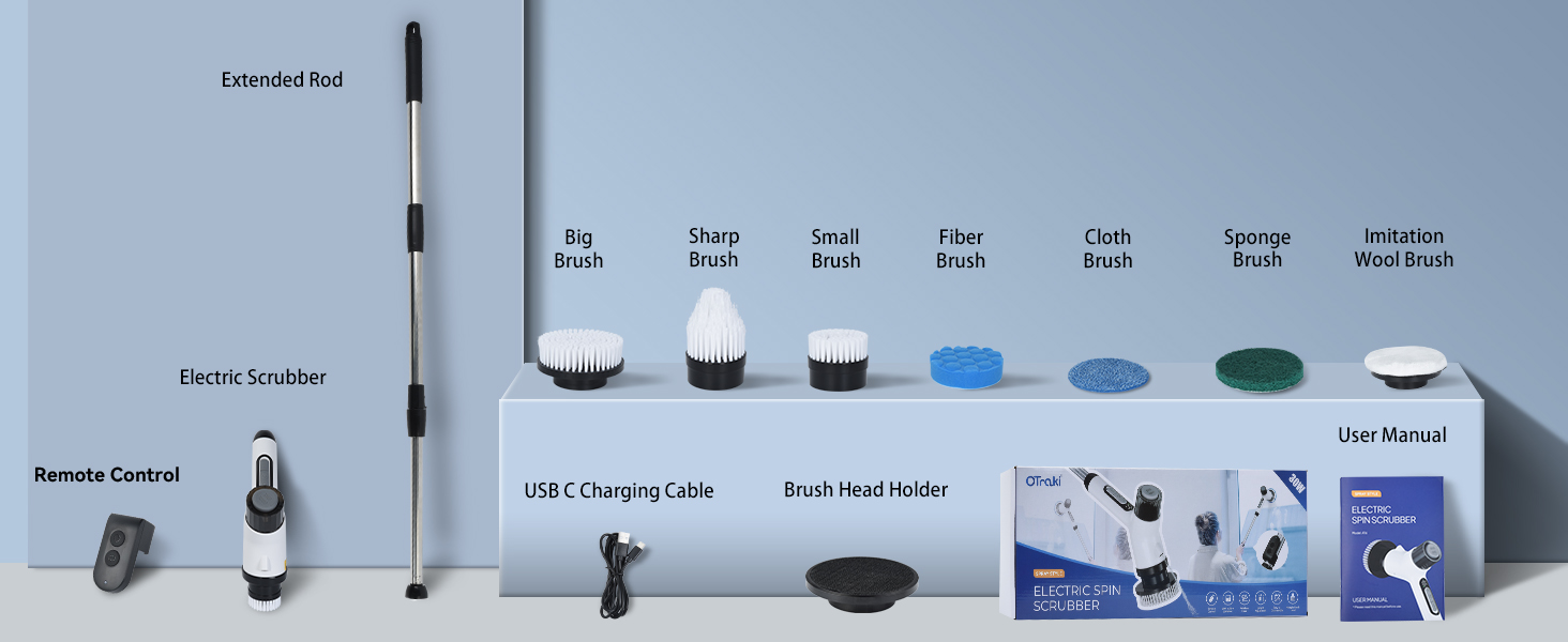 electric scrubber for cleaning