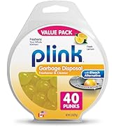 Plink Garbage Disposal Cleaner, Freshener &amp; Odor Removing Balls, Easy to Use, Fresh Lemon Scent, ...