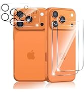 THYRRE-J [4 in 1] For iPhone 17 Pro Max Back Glass Protector + Camera Protector[2+2 Pack], 9H Har...