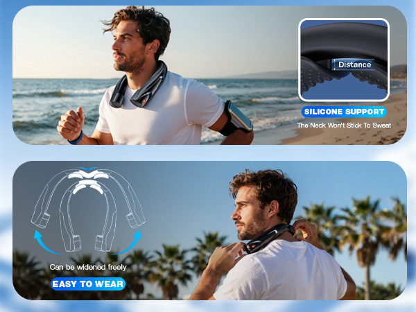 wearable neck cooling fans best neck fans that blow cold air cooling fans for neck neck fan for work