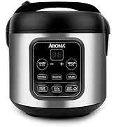 Aroma Housewares ARC-994SB Rice &amp; Grain Cooker Slow Cook, Steam, Oatmeal, Risotto, 8-cup cooked/4...
