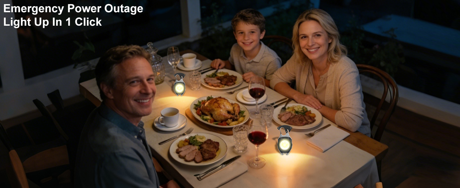 Emergency power outage, light up in 1 click.