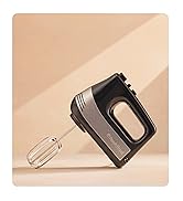 Powerful Electric Kitchen Hand Mixer, 200 Watts, 5 Speed Food Handheld Mixer, with Turbo Button, ...