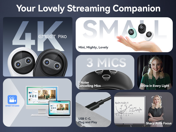 EMEET Piko+, the world&amp;amp;#39;s 1st Dual-Camera AI-Powered 4K Webcam