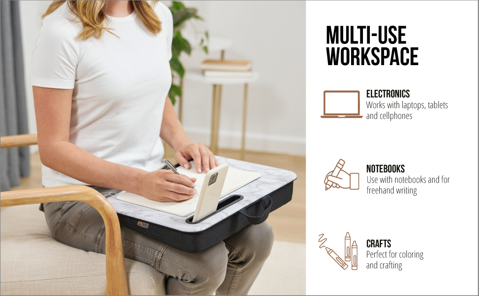 lap desk for laptop with cushion