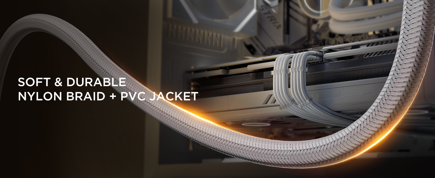 SOFT &amp;amp; DURABLE NYLON BRAID + PVC JACKET