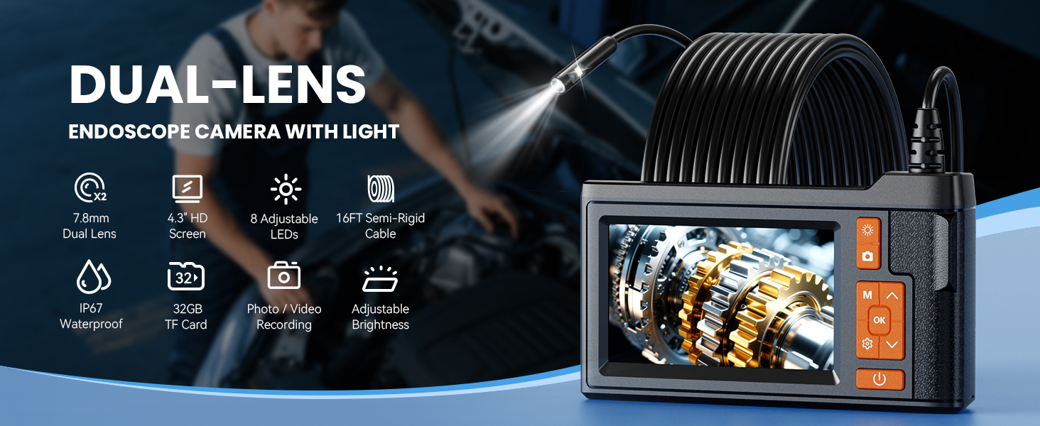 Endoscope Camera with Light