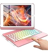HOTLIFE Case with Keyboard for iPad 10.2,Touch Trackpad Keyboard Case for iPad 9th Generation/8th...