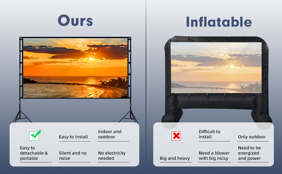 portable projector screen
