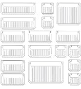 Qozary 17 Pack Clear Plastic Drawer Organizer Containers, Storage for Desk Drawers Trays, Kitchen...