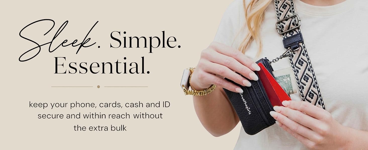 Sleek. Simple. Essential. Keep your essentials secure and within your reach.