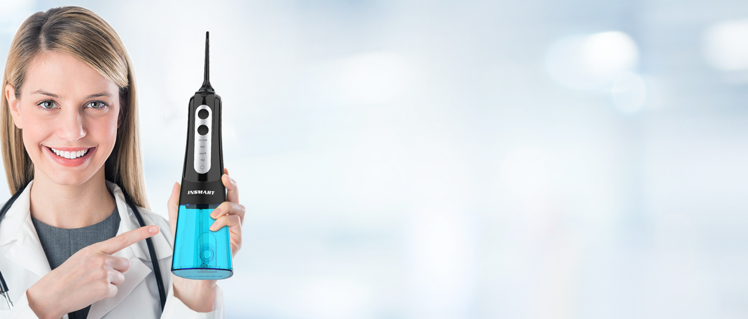 Cordless Water Dental Flosser Teeth Cleaner