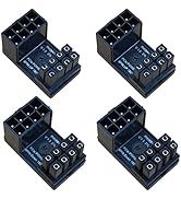 COMeap 8 Pin 180 Degree Adapter, GPU VGA PCIe 8 Pin U Turn 180 Degree Angle Connector Power Adapt...