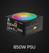 850W Fully Modular Power Supply 80+ Gold Certified with 12V-2x6 Cable – ATX 3.1 &amp; PCIe 5.1 Compli...