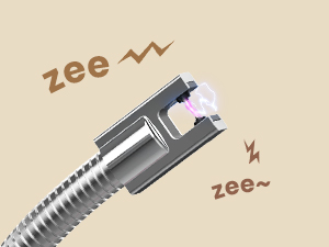 Ergonomically designed stick lighter for comfortable grip and easy operation