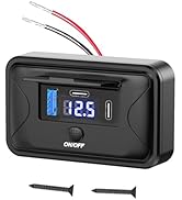 12V USB Socket Panel Wall Mounted PD 3.0 USB C 36W and QC 3.0 18W USB Ports for Car, 12 Volt USB ...