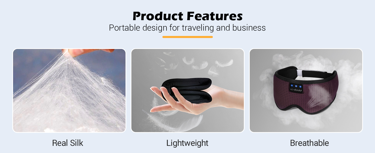 Side Sleepers Sleep Eye Mask Music