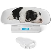YTCYKJ Digital Pet Scale, Multi-Function LCD Scale Digital Weight with Height Tray Measure Accura...
