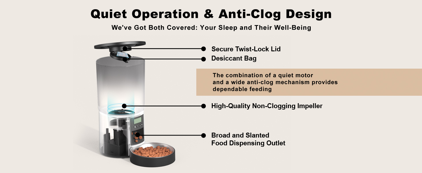 cat timed feeder dry food