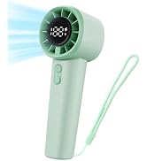 JIJAWA Handheld Portable High-Speed Fan K300, 120-Speed Turbo, LED Display, USB-C Rechargeable, 1...