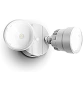 LUTEC P6221W-D2D 2000 Lumen 18 Watt 28 LED Dual-Head Flood Light Outdoor Dusk to Dawn Waterproof ...