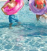 MoKo Swim Rings with Glitter, 90cm Diameter Inflatable Pool Float Swimming Pool Float Tube Round ...