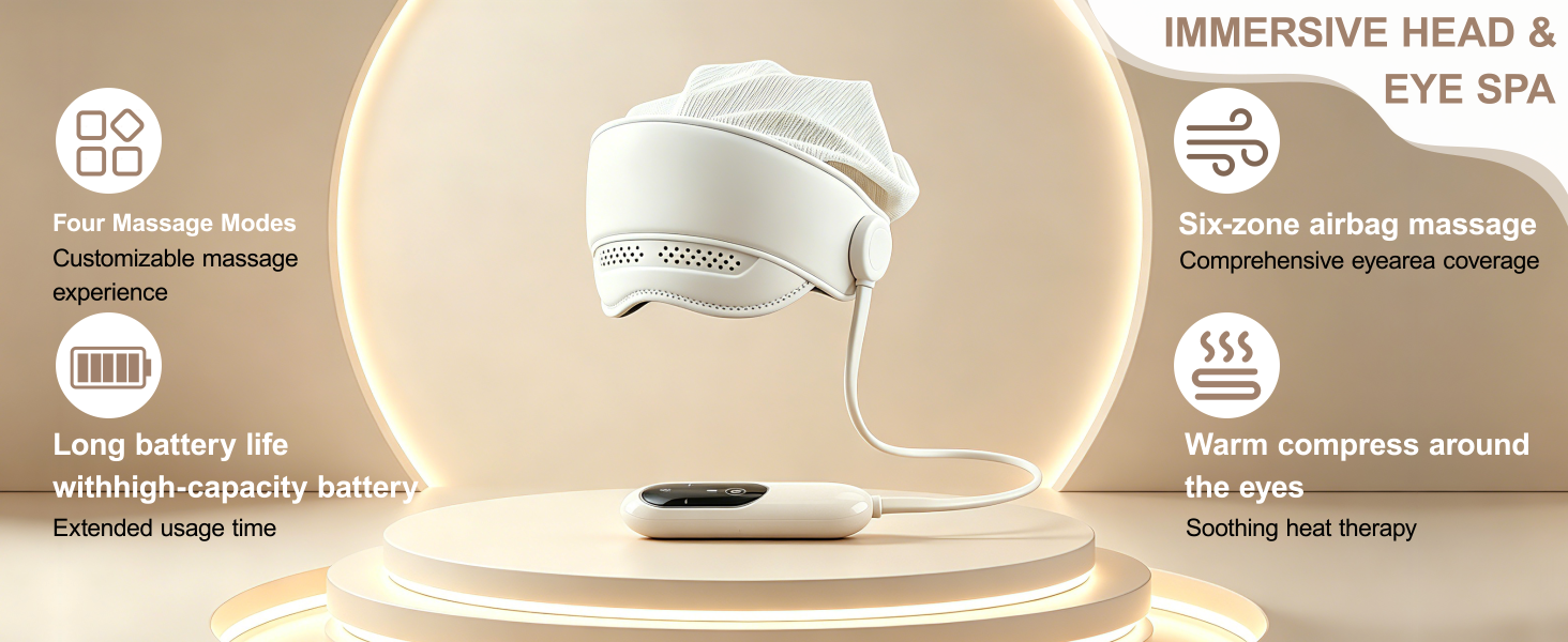 electric Rechargeable Head and Eye Massage Tool
