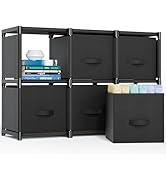 Mavivegue 6 Cube Storage Organizer, Closet Organizers and Storage, Cube Storage Shelf, Easy to As...