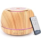 SEEDSEEL 300ML Essential Oil Diffuser, Aroma Diffuser Includes Remote Control,USB-C Power Cable.A...