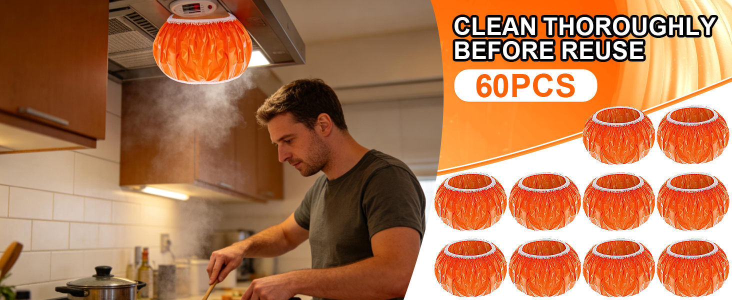 eggigi 60Pcs Smoke Detector Dust Cover-5