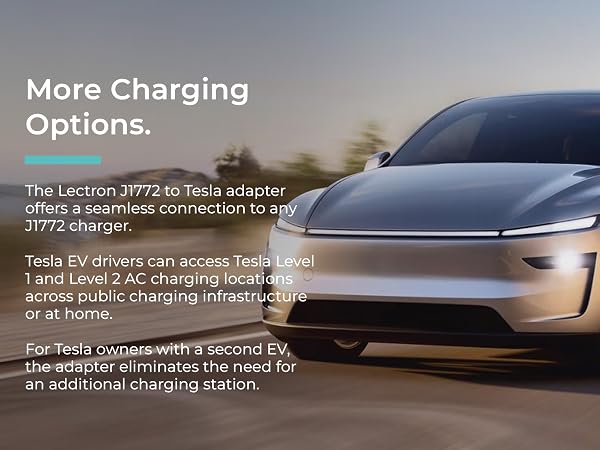adapter is compatible with all Tesla models &amp;amp; EVs in the NACS alliance Level 1 and Level 2 charging