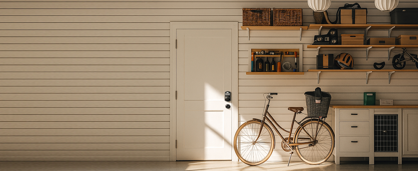 keyless entry door lock with knobs