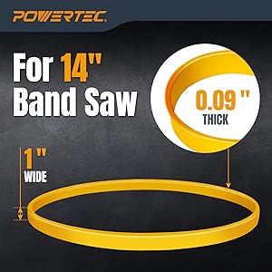 71725 14" Band Saw Tires, Urethane Bandsaw Tires