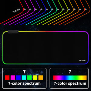 Mouse Pad With 13 Lighting Modes
