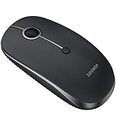seenda MOU001 Bluetooth Wireless Mouse, 3-Device Connection (USB &amp; Dual Bluetooth), Ergonomic Mou...