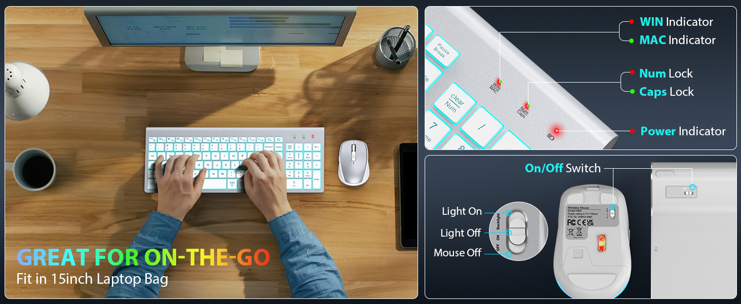 portable keyboard and mouse wireless