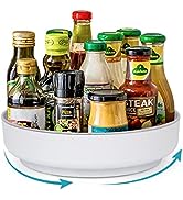 FYY Lazy Susan Organizer, 10.4 inch Turntable Cabinet Organizer Rotating Spice Rack Kitchen Stora...
