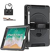 Case for iPad 6th/5th Generation: Military Grade Protective Cover for iPad 9.7 (2018/2017) &amp; iPad...