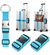BILIONE 2Pcs Luggage Straps for Suitcases with Add A Bag Strap, 75