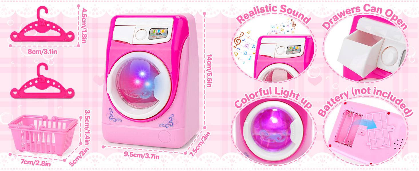 kids washer and dryer playset