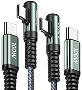 USB C to USB C Cable ???????? 2-Pack 6.6ft, USBC to USBC Fast Charging Cable AINOPE Rigth Angle P...