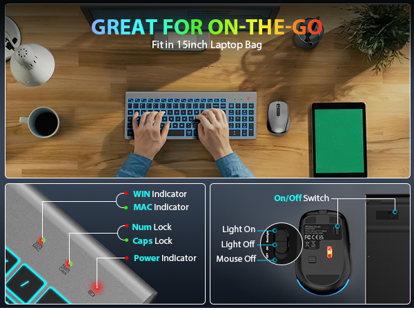 portable keyboard and mouse wireless