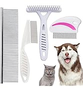 Cdycam Tear Stain Remover Combs, Professional Pet Stainless Steel Grooming Brush, Undercoat Rake ...