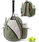 Sucipi Tennis Bag for Women and Men, Water-Resistant and Machine Washable Tennis Racket Backpack,...