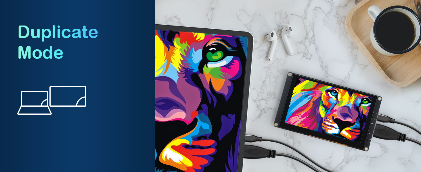 5 inch small monitor dulplicate mode DIS05490T