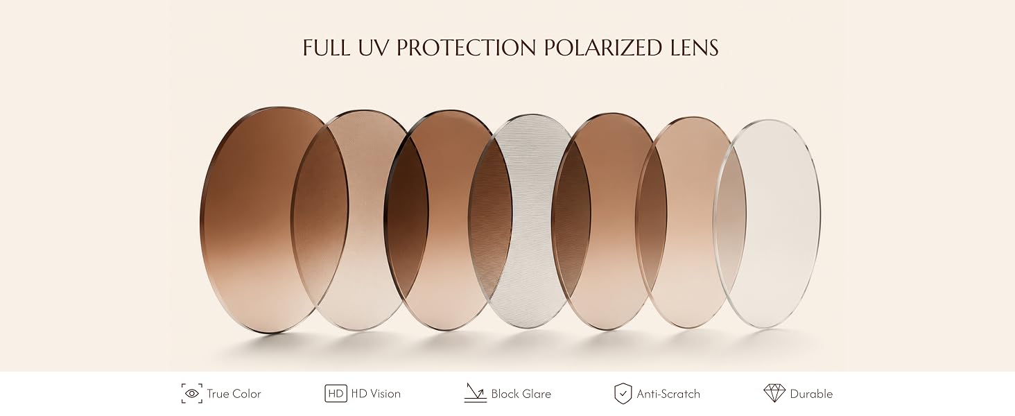 Sunglasses-Womens Polarized Sunglasses for Women-with UV Protection | Trendy Retro Sun Glasses